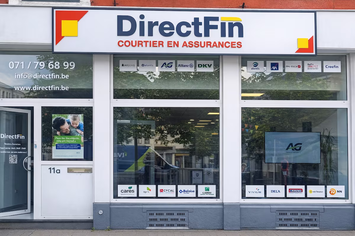 Bureau DirectFin à Fleurus - Courtier en assurance décès partenaire AG, DELA, Baloise, Allianz et Vivium